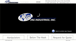 Desktop Screenshot of jrgindustries.com
