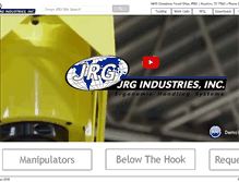 Tablet Screenshot of jrgindustries.com